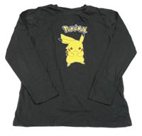 Černošedé triko s Pikachu 