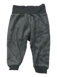 Tmavosivé zamatové tepláky lupilu