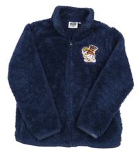 Tmavomodrá huňatá bunda s PAW PATROL nickelodeon