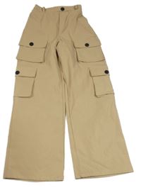 Piesková é cargo šušťákové nohavice SHEIN