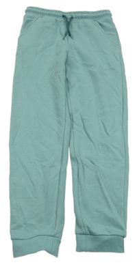 Mentolovoolivové tepláky Kids