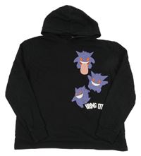 Čierna mikina s pokémony a kapucňou H&M