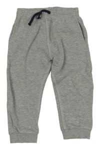 Šedé melírované tepláky NUTMEG