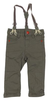 Šedé rifle s kšandami dopodopo