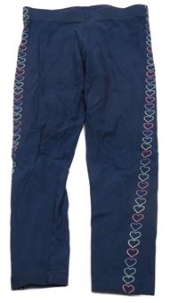 Tmavomodré legíny so srdiečkami M&S