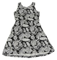 Čierne šaty s bílými lístečky Pepperts!