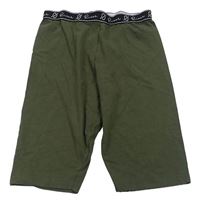 Khaki elastické kraťasy River Island