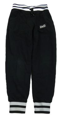 Čierne tepláky s nášivkou Dolce&Gabbana