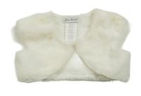 Smotanové kožušinové podšité bolerko