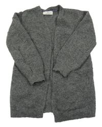 Tmavošedý vlněný cardigan H&M