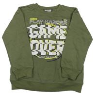 Khaki mikina s nápisom Young Idols