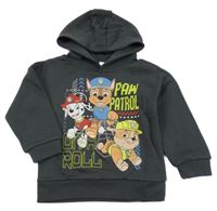 Antracitová mikina s Paw Patrol a kapucí Primark