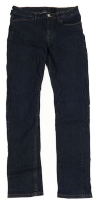 Tmavomodré skinny fit rifle H&M