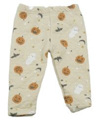 Béžové prošívané tepláky s dýněmi Lila&Jack