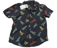 Nové - Tmavomodrá košile s dinosaury Primark