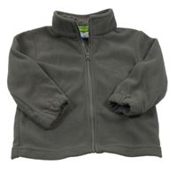 Tmavosivá fleecová prepínaci mikina Topomini