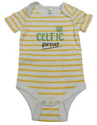 Bílo-žluté pruhované fotbalové body - Celtic