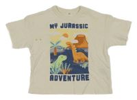 Svetlobéžové tričko s dinosaurami a sopkou H&M