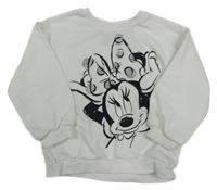Biela mikina s Minnie Disney