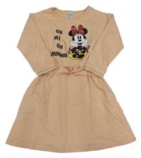 Marhuľové teplákové šaty s Minnie C&A