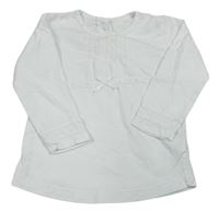 Biele tričko s mašlou H&M