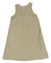 Svetlobéžové menšestrové šaty