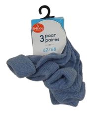 Nové - 3x modré ponožky 