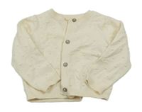 Smotanový prepínaci ľahký sveter s 3D bodky Next