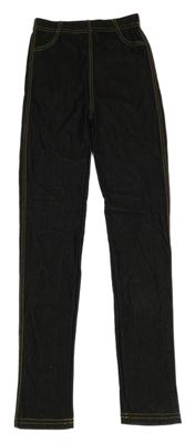 Černé legíny riflového vzhledu