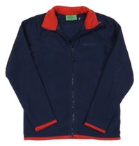 Tmavomodrá prepínaci funkčná fleecová mikina s logom Mountain Warehouse