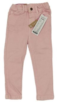 Nové - růžové slim fit rifle Pep&Co