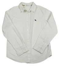 Biela košeľa s výšivkou H&M