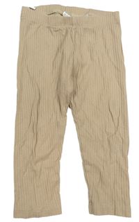 Béžové rebrované legíny H&M