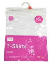 2set - 2x bílé tričko F&F