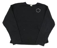 Čierna mikina s nápisom H&M