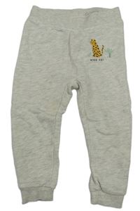 Svetlosivé melírované tepláky s gepardem Impidimpi