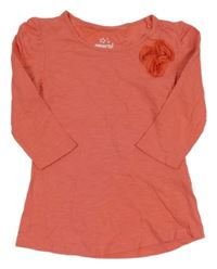 Korálové triko s 3D květy Pepperts