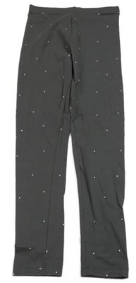 Antracitové bodkovaná é legíny