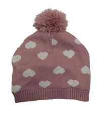 Ružovo-biela čapica so srdiečkami a brmbolcom Ergee