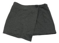 Sivo-čierne vzorované teplákové sukňové kraťasy Vero Moda