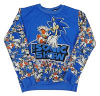 Modrá mikina so Sonicem