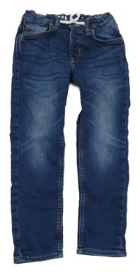 Tmavomodré teplákové rifle Denim Co.