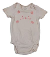 Béžové body s kočičkou H&M