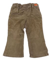 Khaki flare manšestráky DKNY