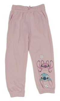 Světlerůžové tepláky se Stitchem a Angel Primark