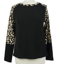 Dámské černo-vzorované triko Shein 