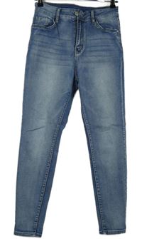 Dámské světlemodré skinny rifle Shein 