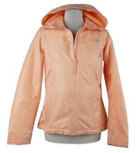 Dámská lososová šusťáková jarní outdoorová bunda s kapucí 4F 