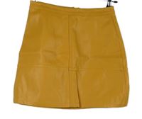 Dámska horčicová koženková sukňa New Look
