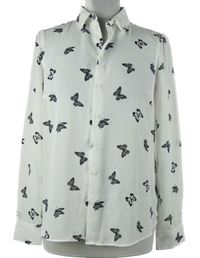 Dámska biela blúzka s motýlikmi New Look